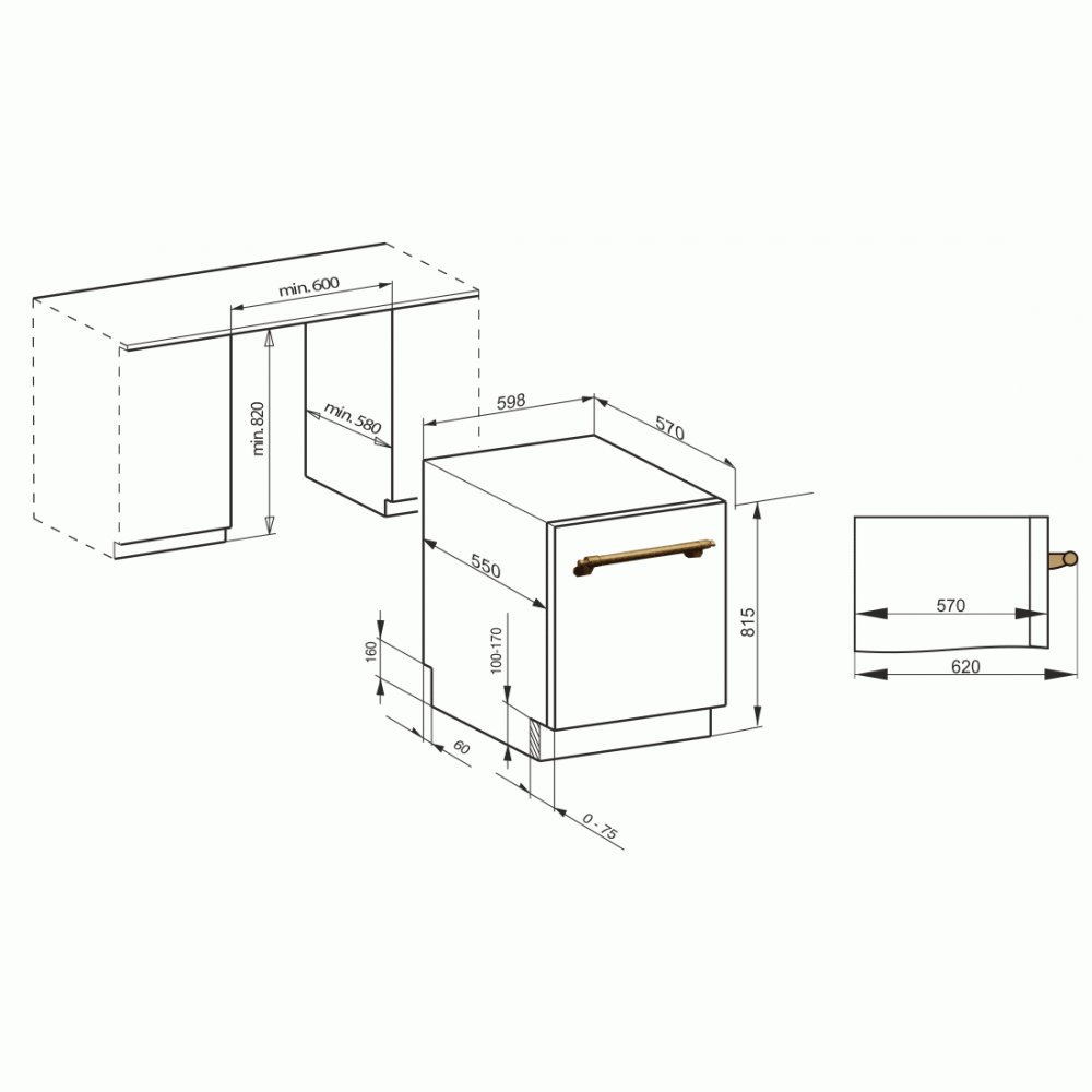 Встраиваемая посудомоечная машина Kaiser S60 U 88 XL EM